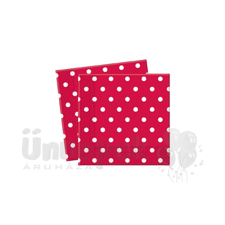 40x40 piros szalvéta Bulky Soft
