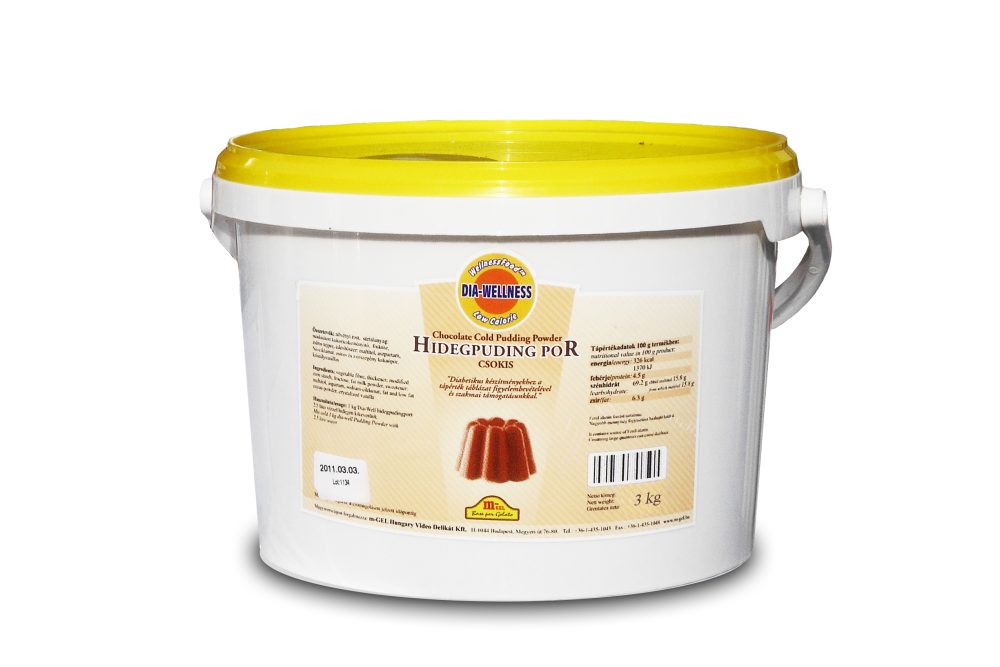 Csokoládé hideg puding por