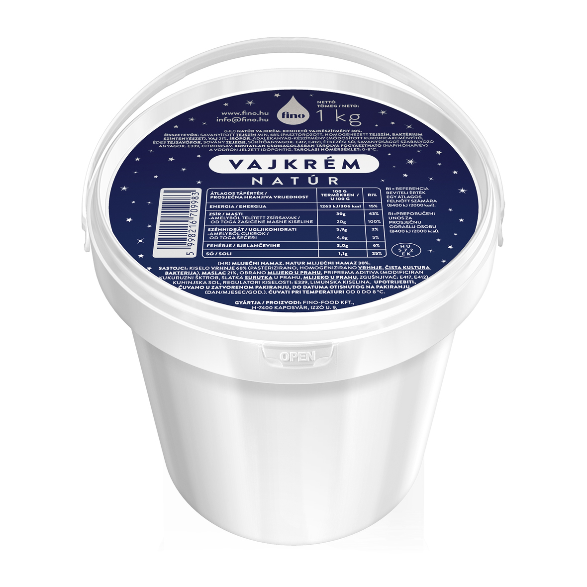 Hajdú vajkrém 1 kg