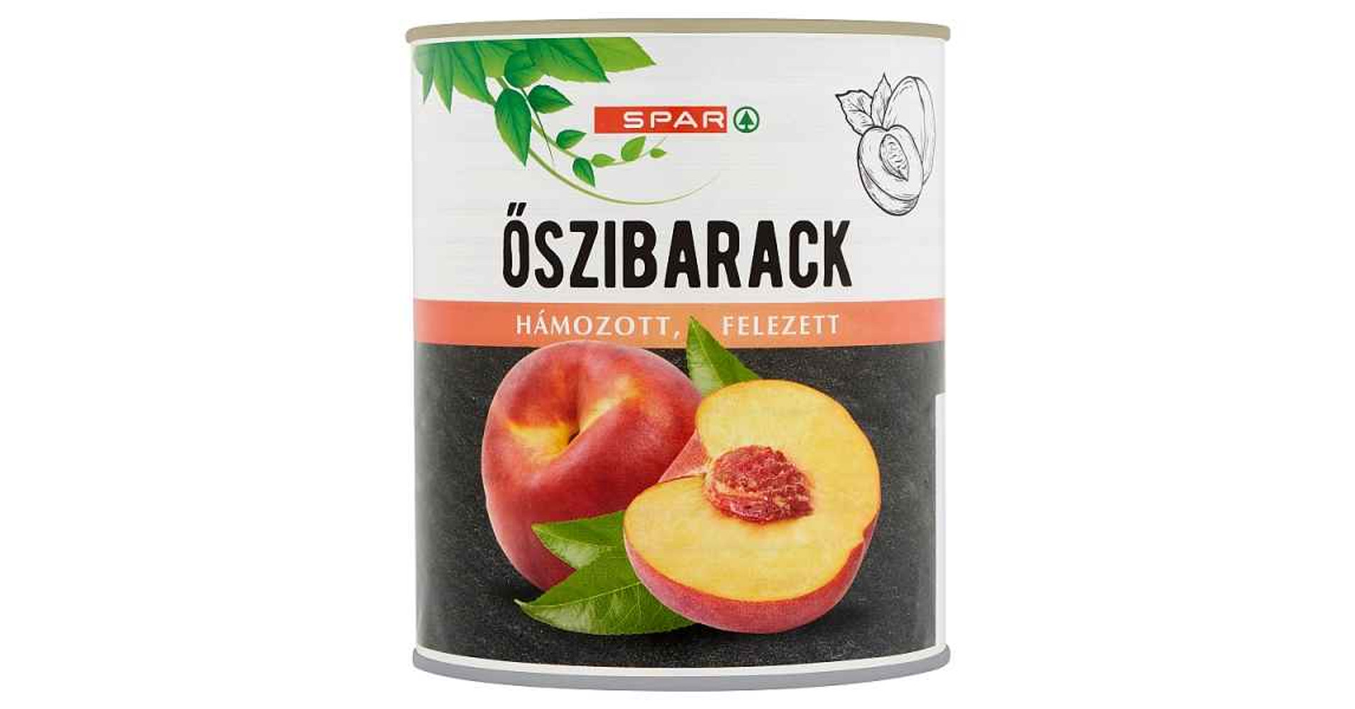 Őszibarack felezett 4250/2400g