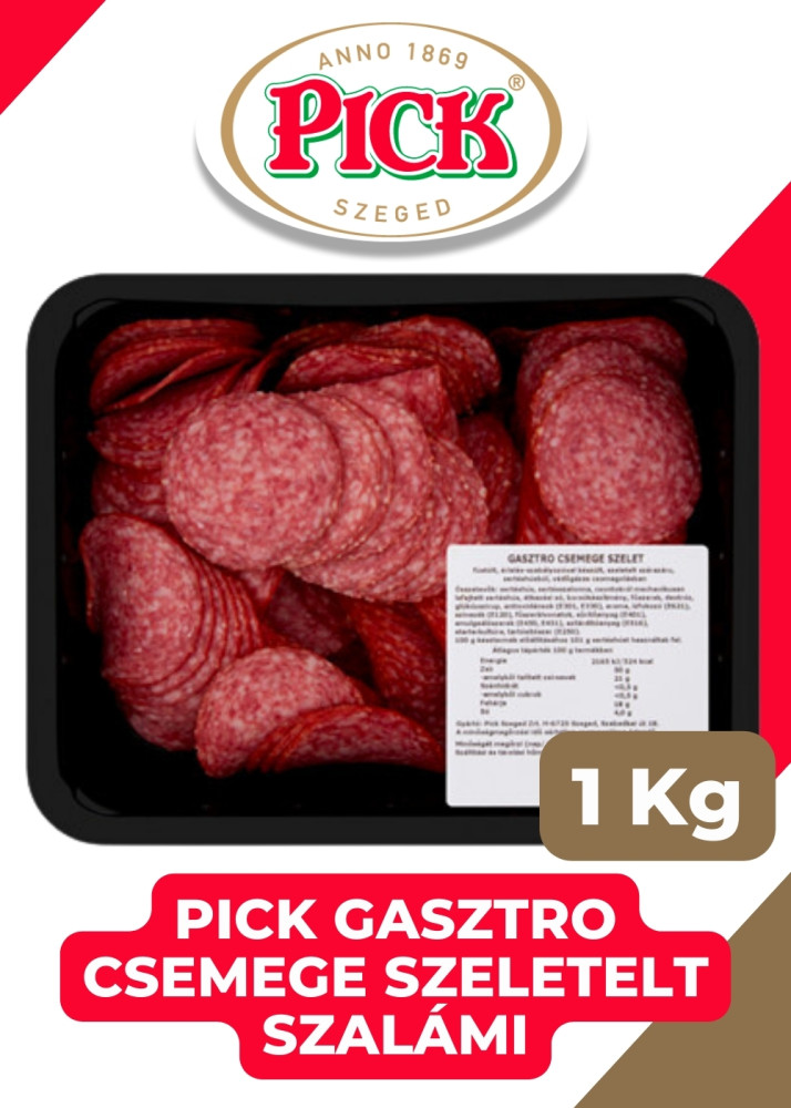 Pick paprikás szalámi 1 kg kiszerelés